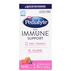 Pedialyte Mixed Berry Electrolyte Powder 6 - 0.49 oz Packets