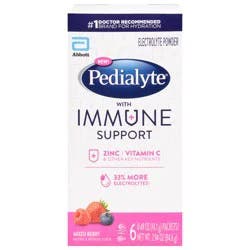 Pedialyte Mixed Berry Electrolyte Powder - 6 ct