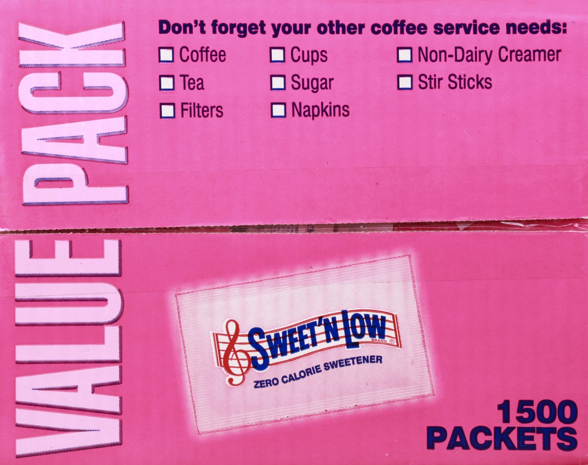 slide 2 of 13, Sweet'N Low Value Pack Zero Calorie Sweetener 1500 ea, 1500 ct