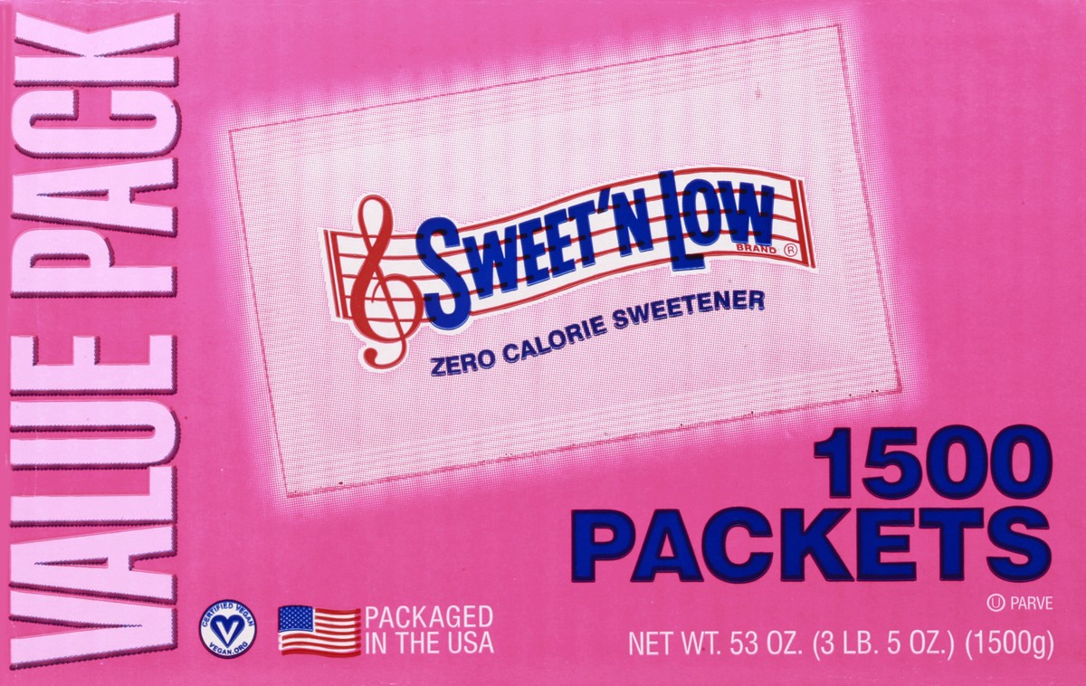 slide 12 of 13, Sweet'N Low Value Pack Zero Calorie Sweetener 1500 ea, 1500 ct