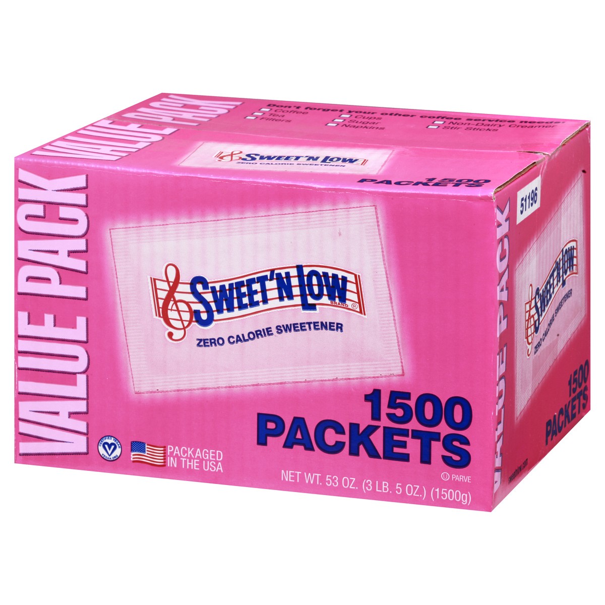 slide 7 of 13, Sweet'N Low Value Pack Zero Calorie Sweetener 1500 ea, 1500 ct