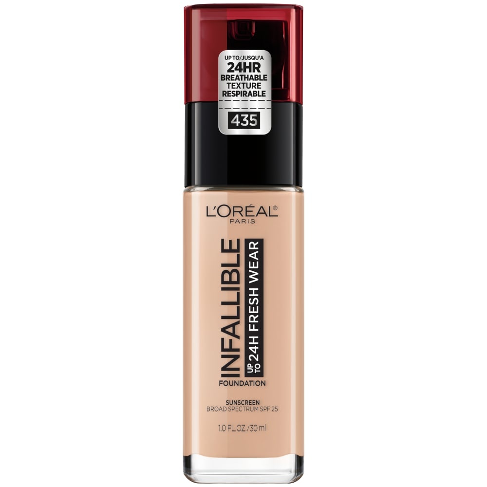 slide 1 of 1, L'Oréal Infallible 24 Hour Fresh Wear Foundation, Lightweight, Rose Vanilla, 1 fl oz