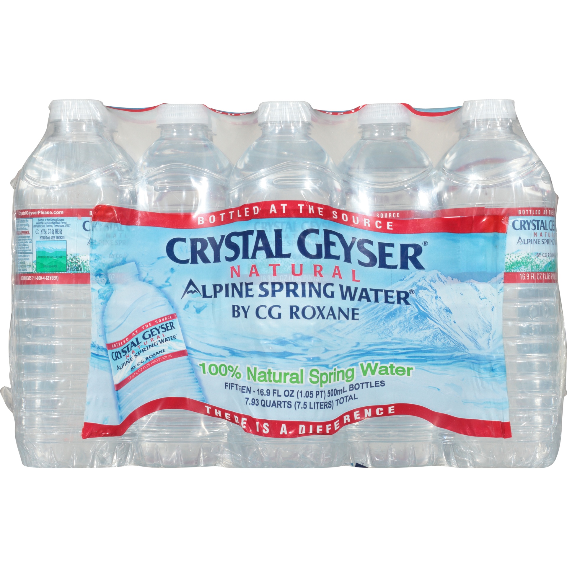 slide 6 of 8, Crystal Geyser Natural Alpine Spring Water, 15 ct; 16.9 fl oz