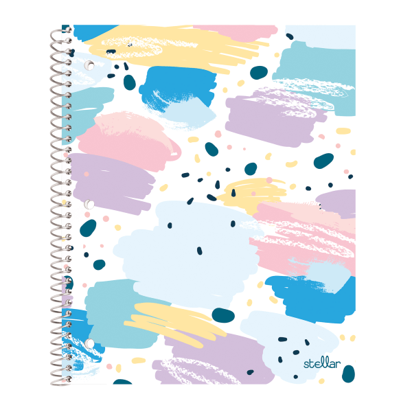 slide 1 of 1, Office Depot Brand Stellar Poly Notebook, 8-1/2'' X 11'', 1 Subject, College Ruled, 160 Pages (80 Sheets), Splatter, 80 ct