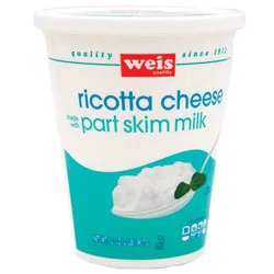 Weis Quality Part Skim Milk Ricotta Cheese