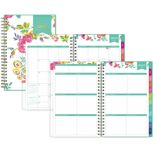 slide 6 of 10, Blue Sky Day Designer Weekly/Monthly Cyo Planner, 5'' X 8'', Peyton White, January To December 2021, 103619-21, 1 ct