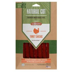 Old Wisconsin Natural Cut Hardwood-Smoked Turkey Sausage Snack Sticks 6 oz. Pack