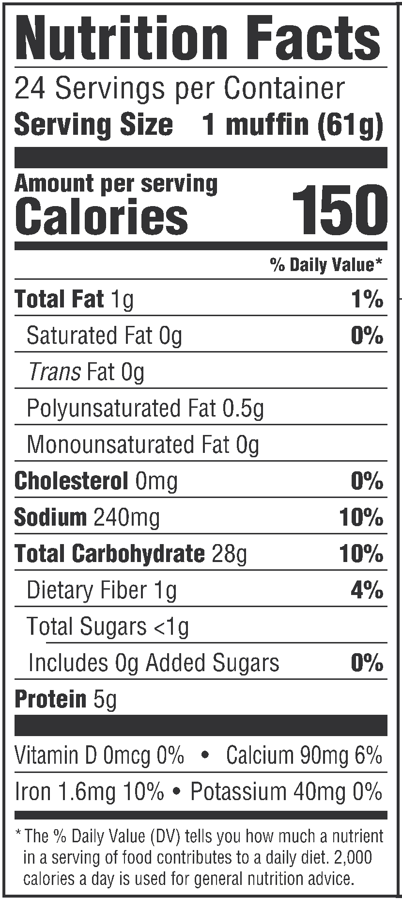 slide 2 of 5, Thomas' Original English Muffins, Plain, 24 count, 48 oz, 24 ct