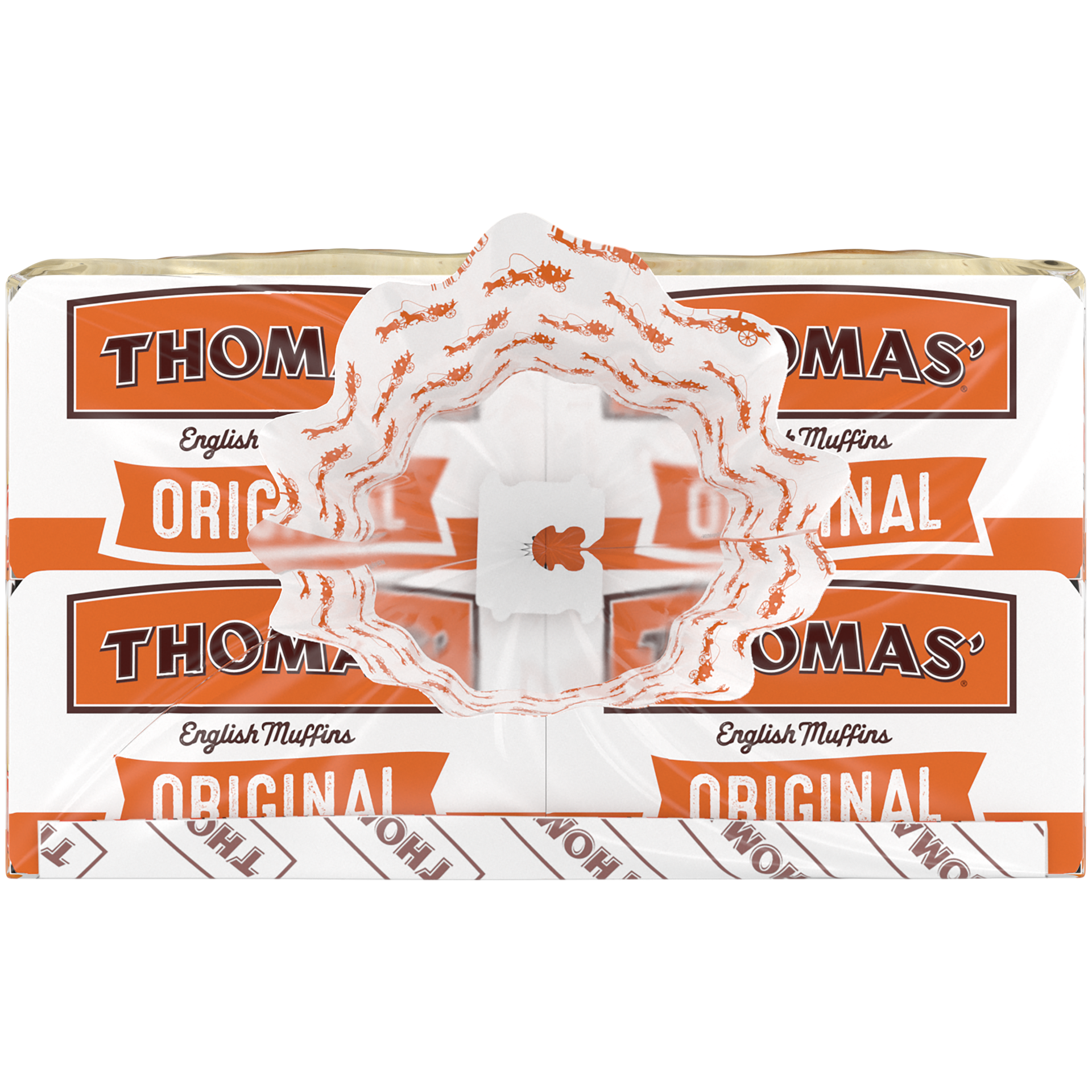 slide 5 of 5, Thomas' Original English Muffins, Plain, 24 count, 48 oz, 24 ct