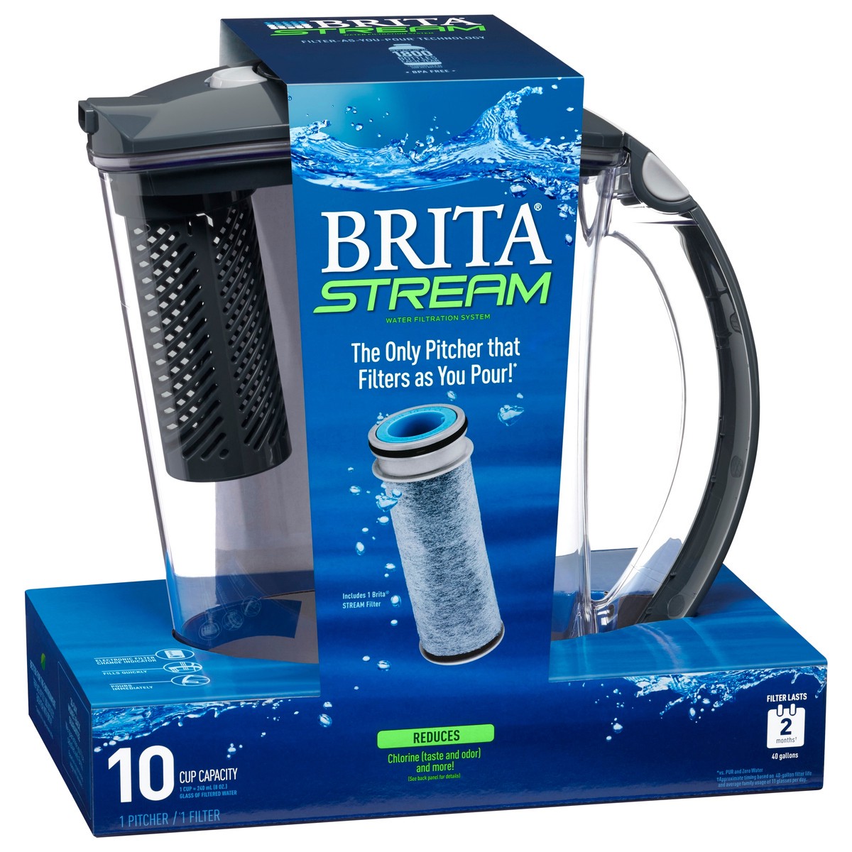 slide 8 of 11, Brita 40 Gallon Stream Water Filtration System 2 1 ea, 1 ct