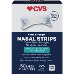 Cvs Health Extra Strength Nasal Strips, Tan, 50 Ct 50 ct | Shipt