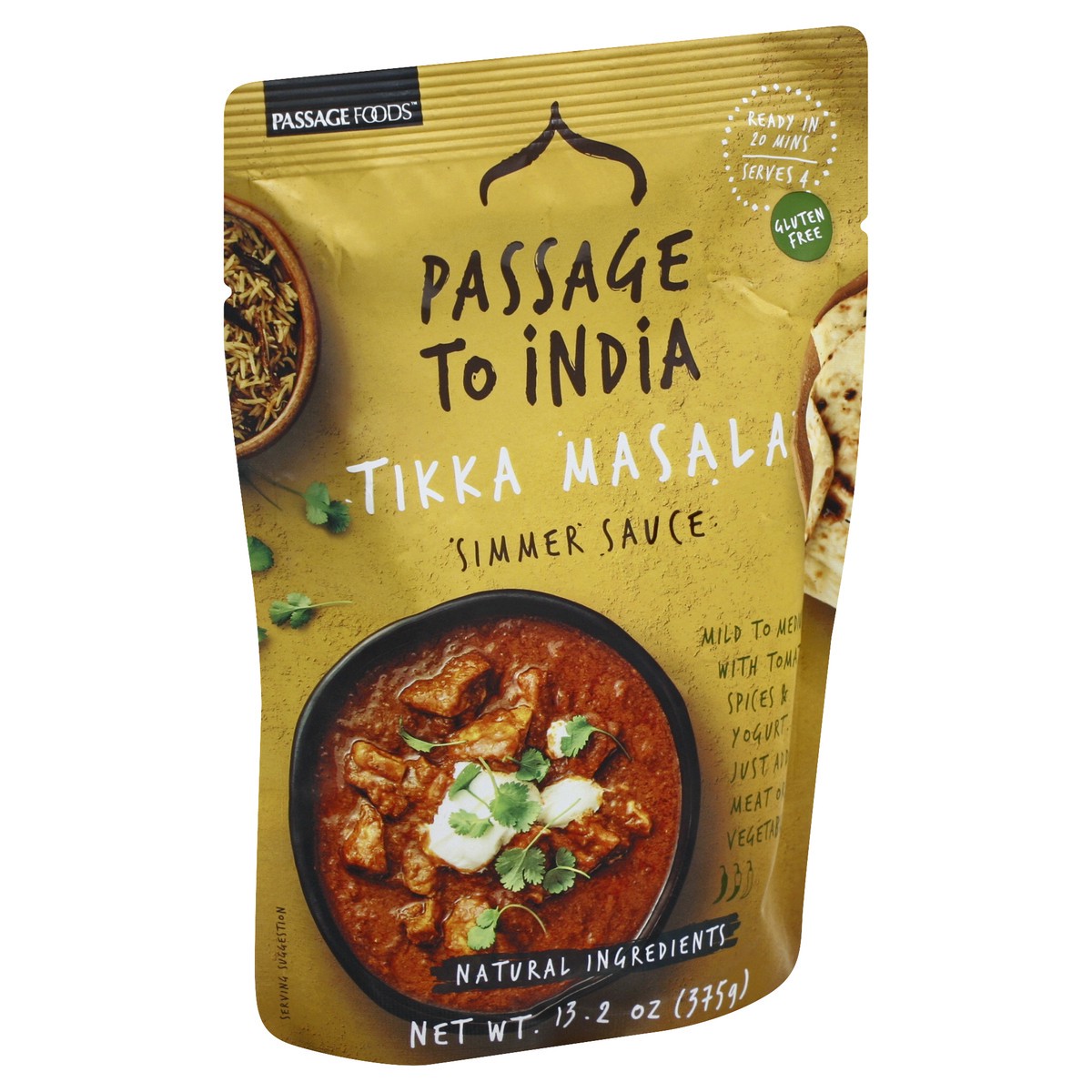 slide 3 of 9, Passage to India Tikka Masala Simmer Sauce - 13.2 oz, 13.2 oz