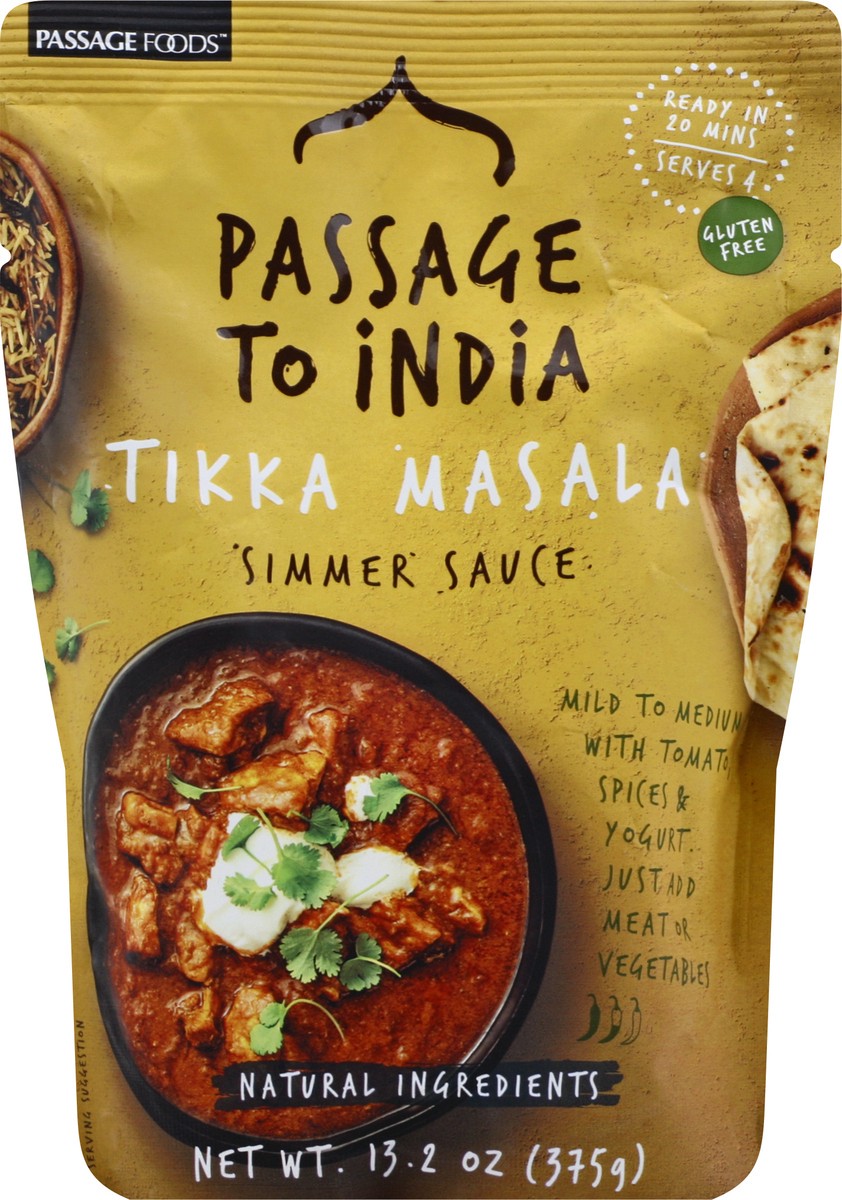 slide 1 of 9, Passage to India Tikka Masala Simmer Sauce - 13.2 oz, 13.2 oz
