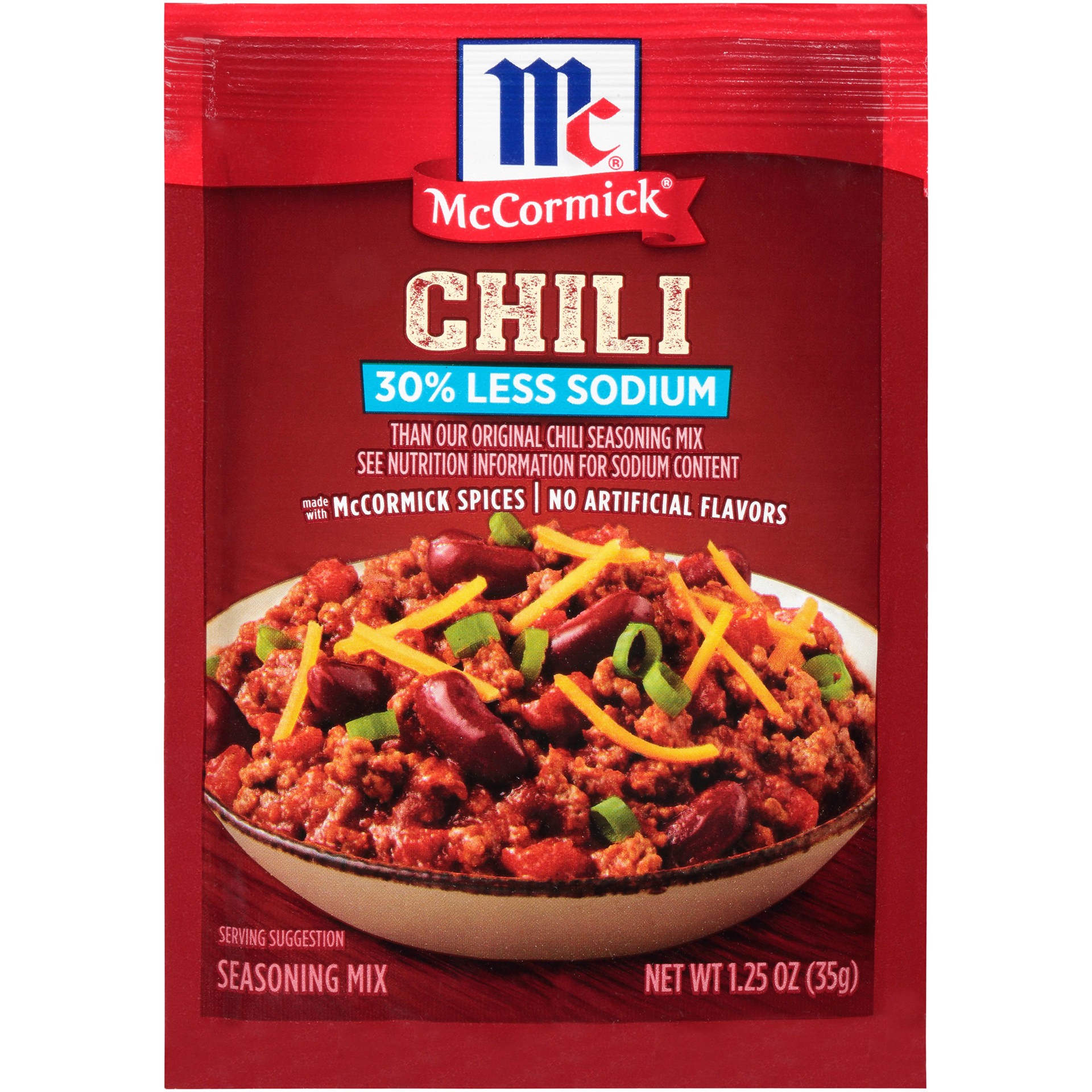 Mccormick Less Sodium Chili Mix - 1.25oz : Target