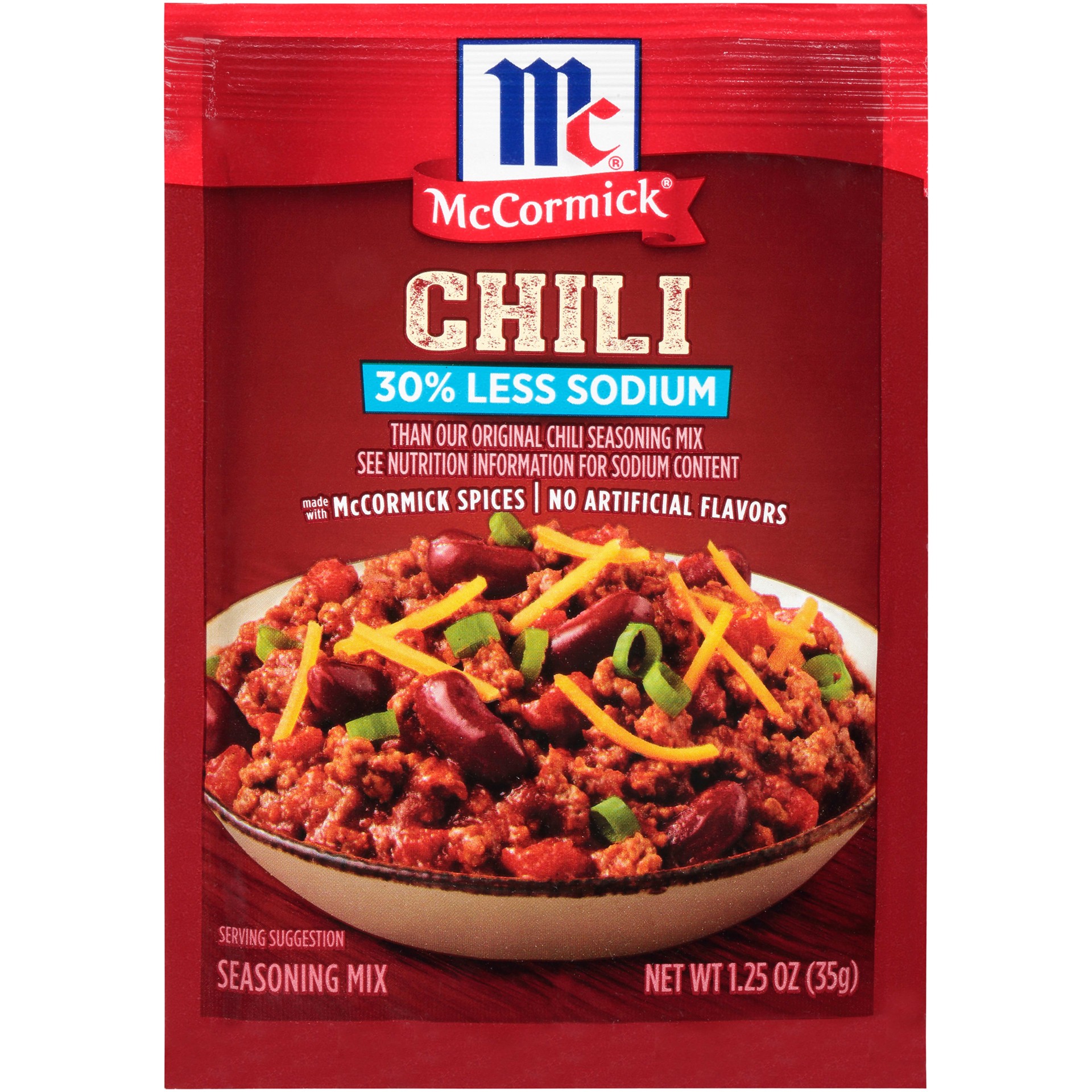 slide 1 of 5, McCormick Chili Seasoning Mix - Less Sodium, 1.25 oz