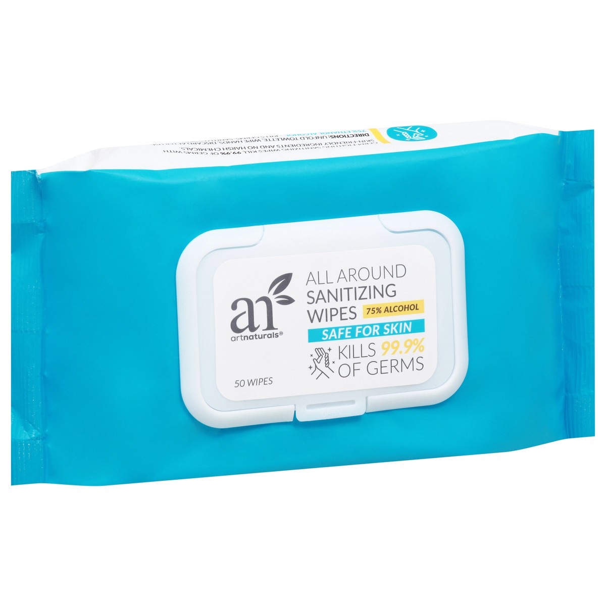 slide 5 of 9, artnaturals All Around Sanitizing Wipes 50 ea, 50 ct