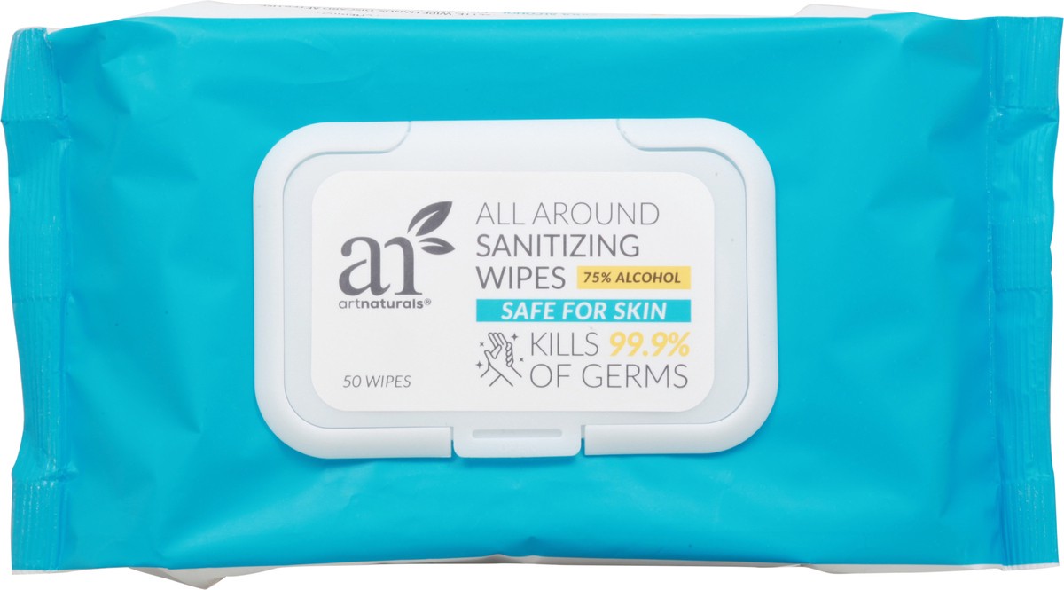 slide 7 of 9, artnaturals All Around Sanitizing Wipes 50 ea, 50 ct