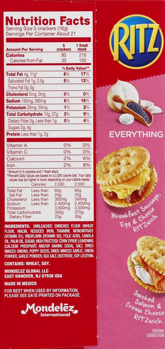 slide 8 of 8, Ritz Crackers 8 ea, 8 ct