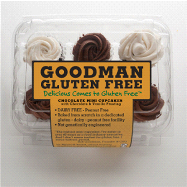 slide 1 of 1, Goodman's Cupcakemini Glutenfree Cho With Ic, 6 oz