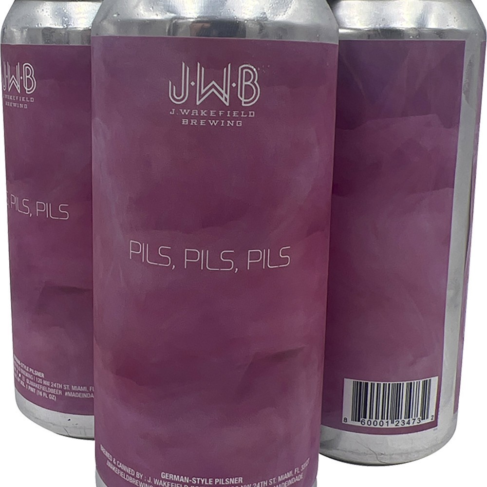slide 1 of 1, J. Wakefield Pils Pils Pils, 4 ct; 16 oz