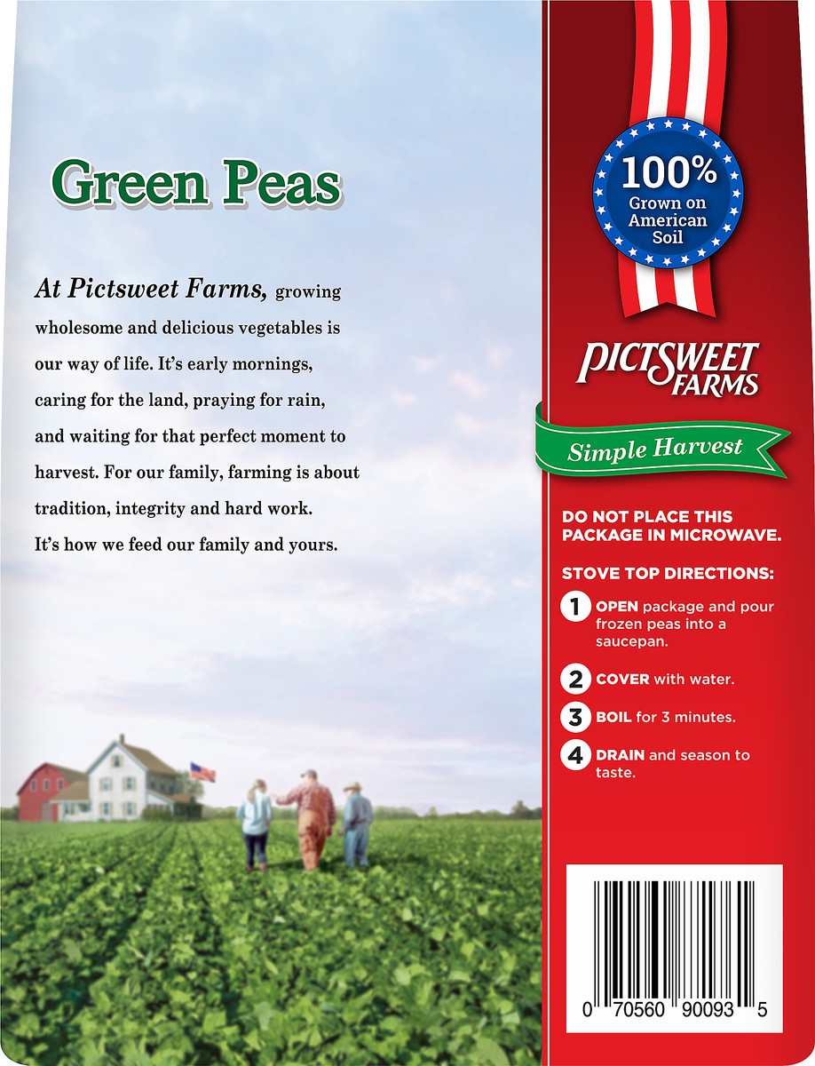 slide 8 of 8, PictSweet Simple Harvest Green Peas, 24 oz