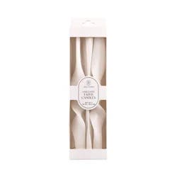 Wide Twist Tapers - 2 pk - White - Unscented