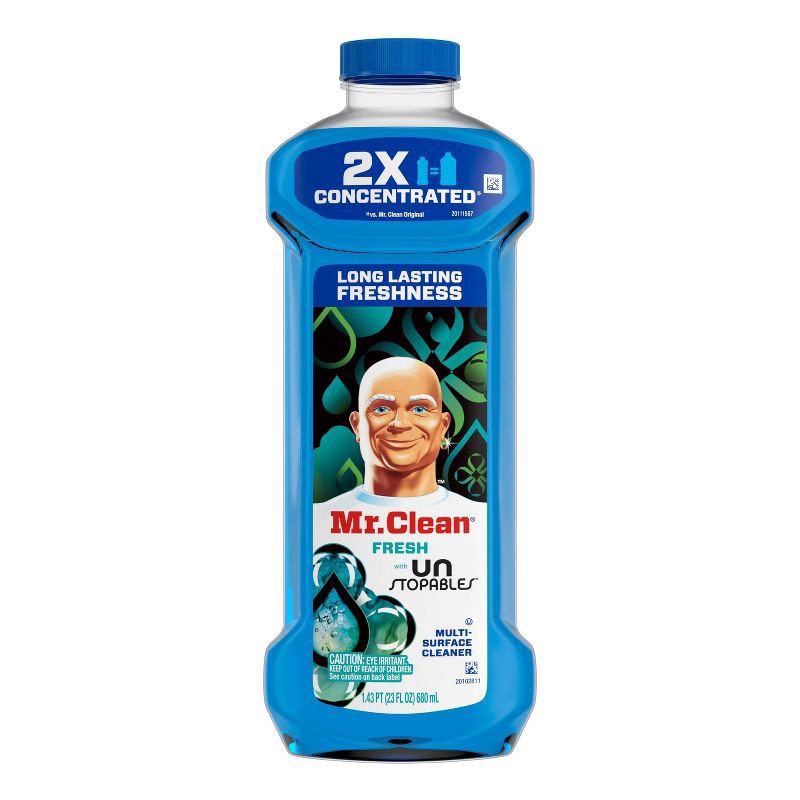 slide 9 of 11, Mr. Clean Fresh Dilute Unstopables Multi-Surface Cleaner - 23 fl oz, 23 fl oz