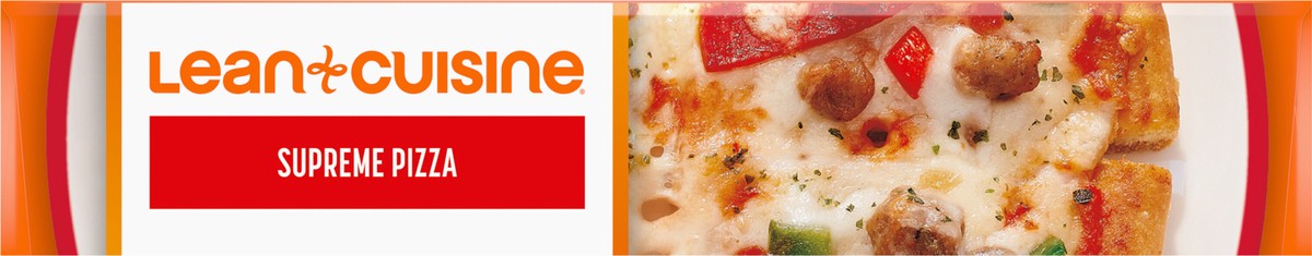slide 2 of 14, Lean Cuisine Frozen Meal Supreme Frozen Pizza, Protein Kick Microwave Meal, Microwave Pizza Dinner, Frozen Dinner for One, 6 oz