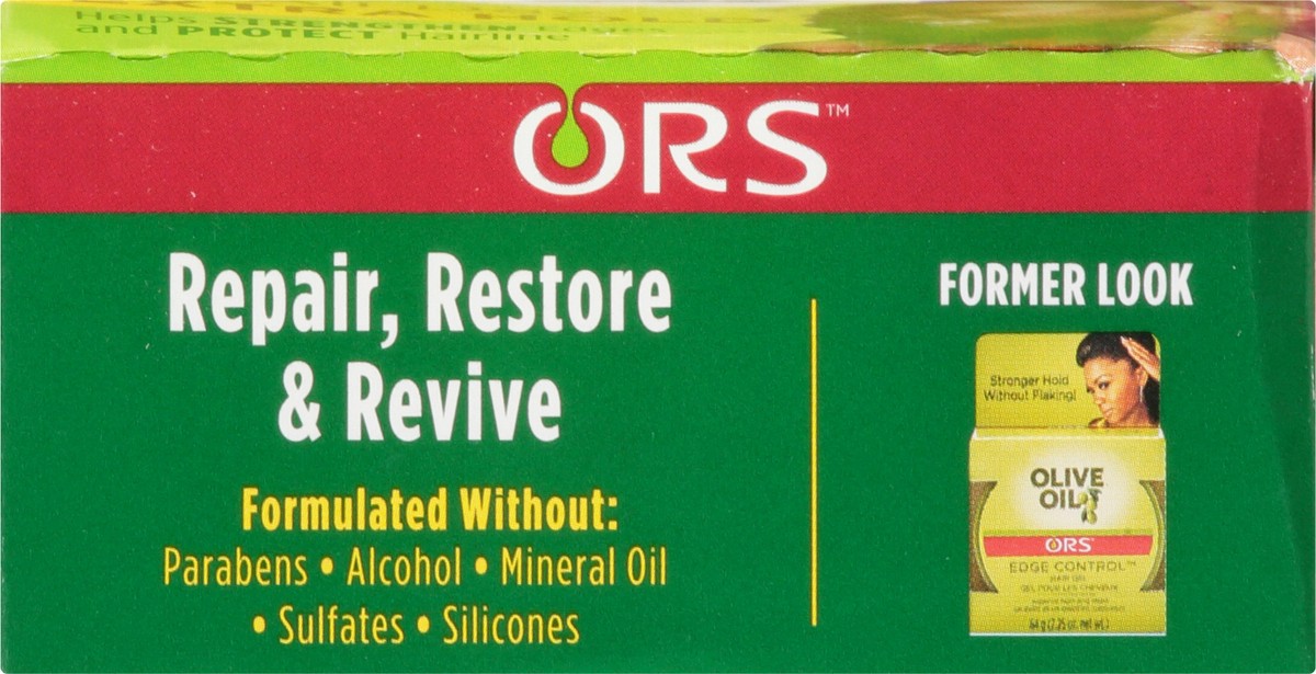 slide 9 of 9, ORS Olive Oil Edge Control Extra Hold Hair Gel 64 g, 64 g