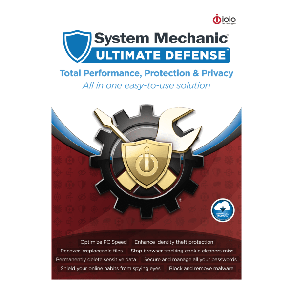 slide 2 of 3, iolo technologies Technologies System Mechanic Ultimate Defense, Product Key Card, 1 ct