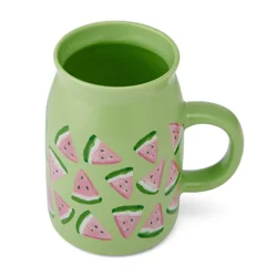 Pfaltzgraff Milk Jug Mug Watermelons 14 oz
