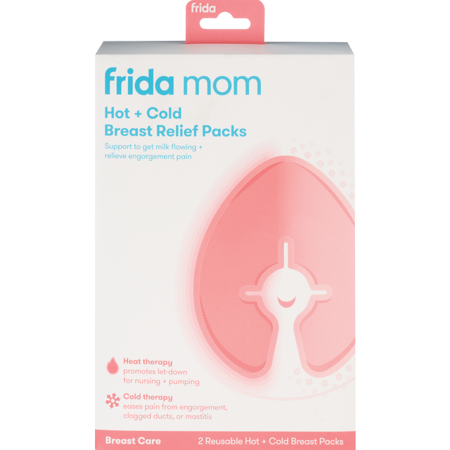 slide 1 of 1, Frida Mom Hot + Cold Breast Relief Packs 2 ea, 2 ct