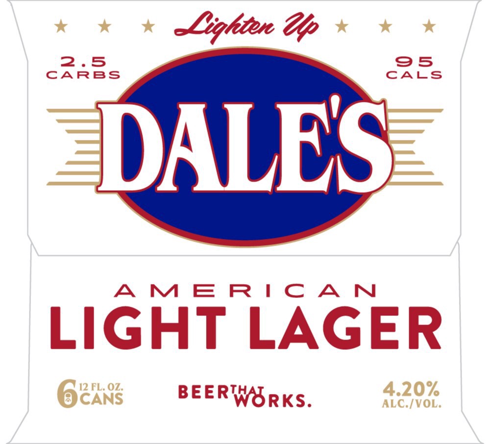 slide 3 of 4, Dale's American Light Lager Beer Cans, 6 ct; 12 fl oz