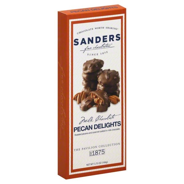 slide 1 of 1, Sanders Milk Chocolate Pecan Delights, 3.75 oz