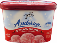 slide 1 of 1, AE Dairy Strawberry Ice Cream, 1.75 qt
