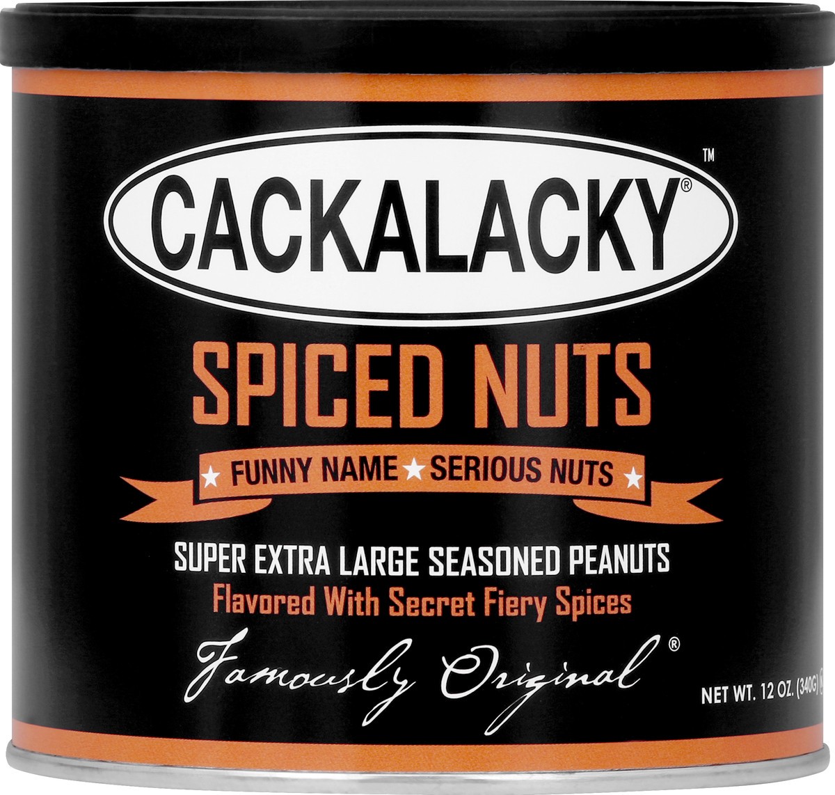 slide 5 of 6, Cackalacky Famously Original Spiced Nuts Seasoned Peanuts Extra Large 12 oz, 12 oz
