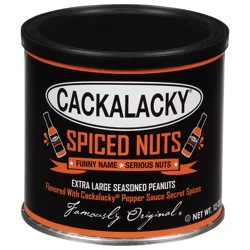 Cackalacky Spiced Nuts Seasoned Peanuts Extra Large 12 oz