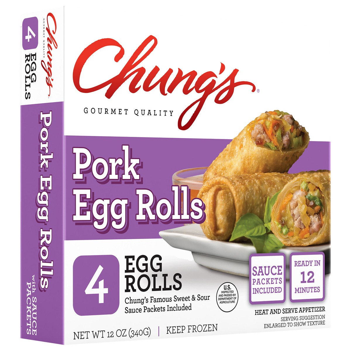 slide 5 of 10, Chung's Pork Egg Roll , 12 oz