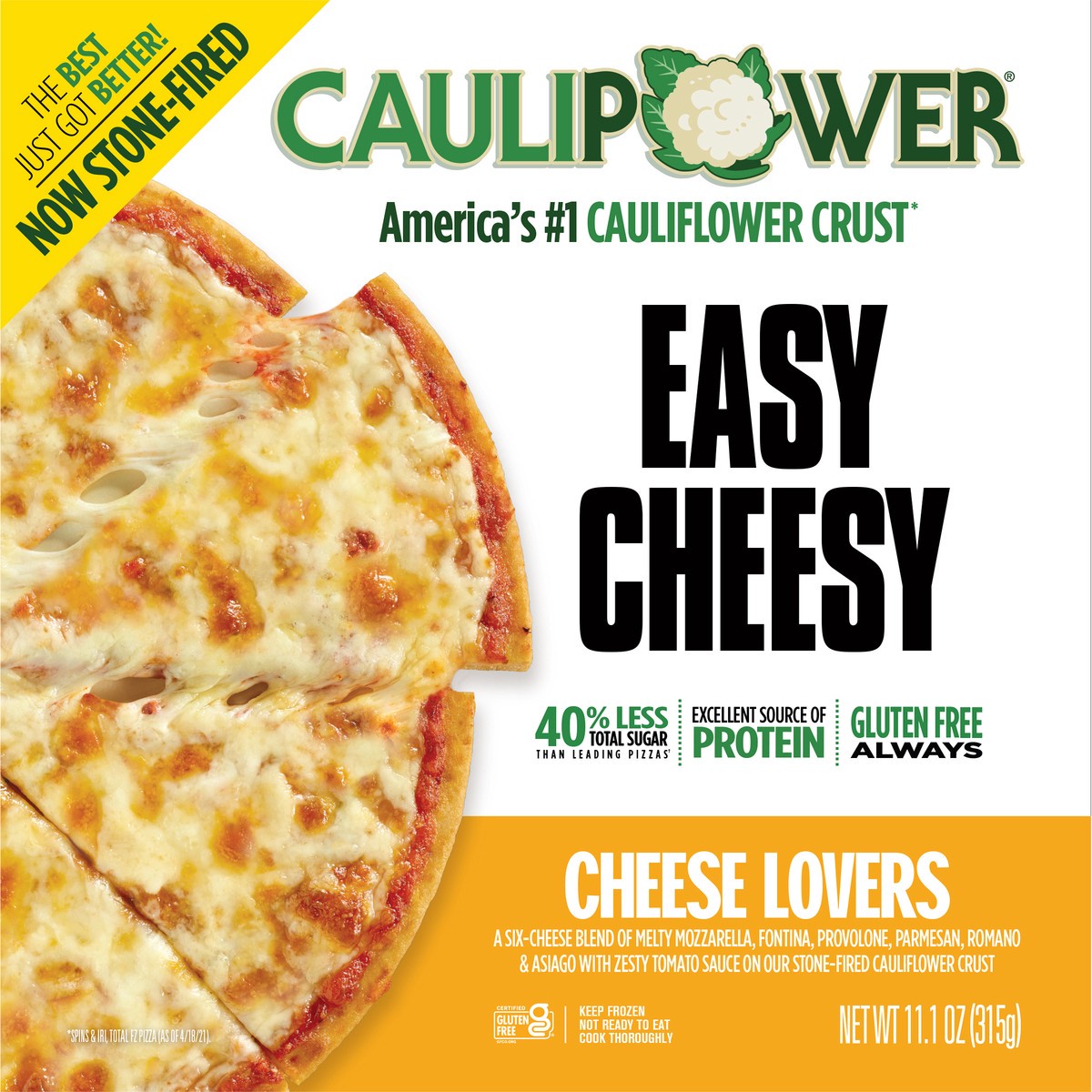 slide 4 of 11, Caulipower Cheese Lovers Stone-fired Cauliflower Crust Pizza, 11.1 oz