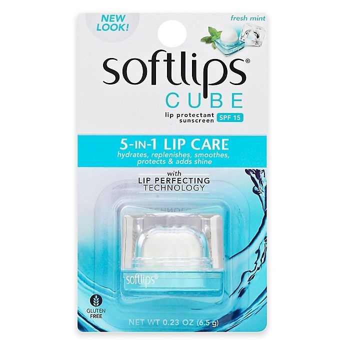 slide 1 of 1, Softlips Cube 5-in-1 Lip Care SPF Fresh Mint, 0.23 oz