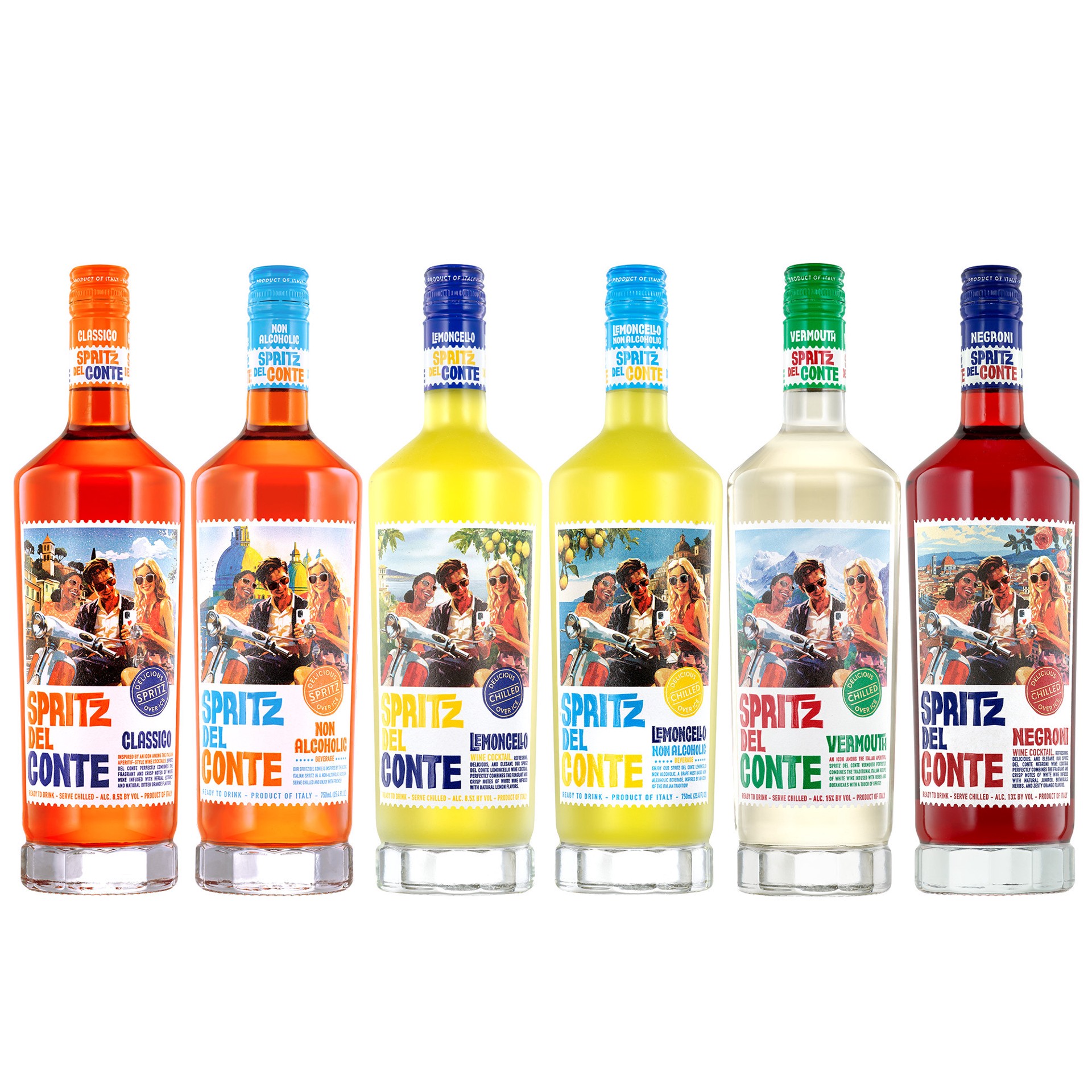 slide 2 of 8, Spritz del Conte Vermouth Wine Cocktail 750 ml, 750 ml