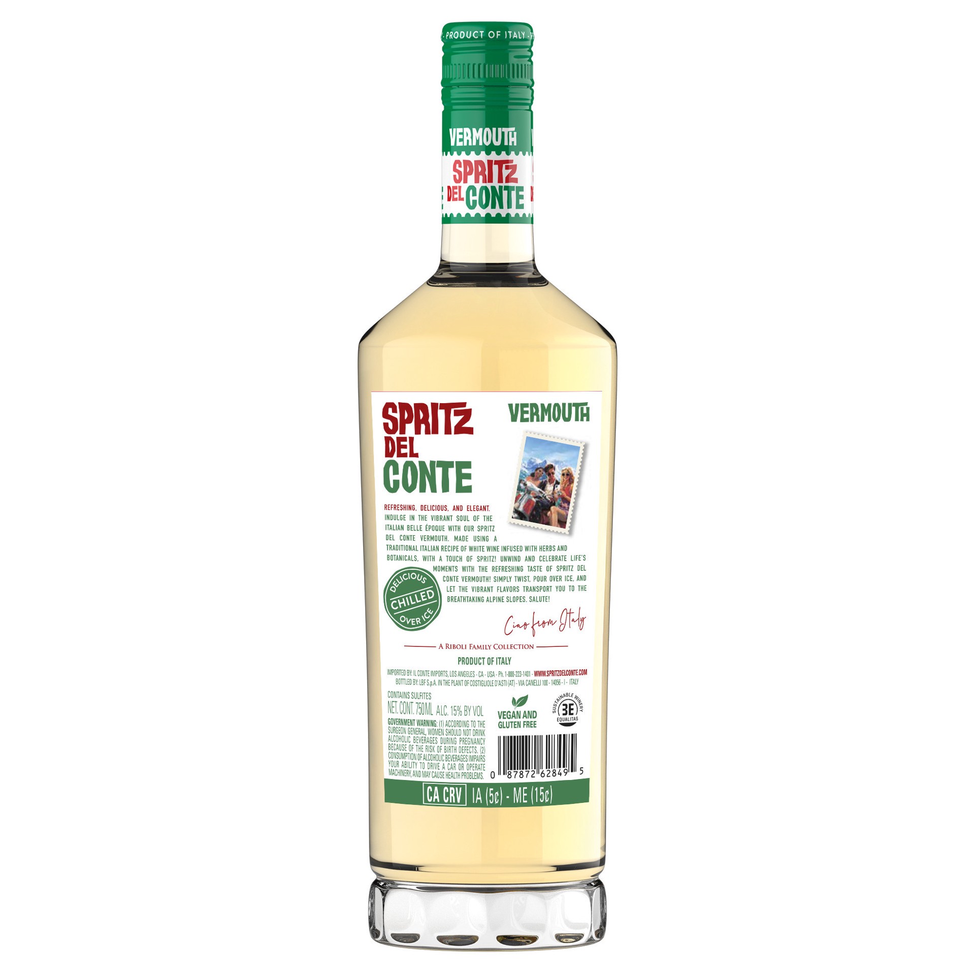 slide 6 of 8, Spritz del Conte Vermouth Wine Cocktail 750 ml, 750 ml