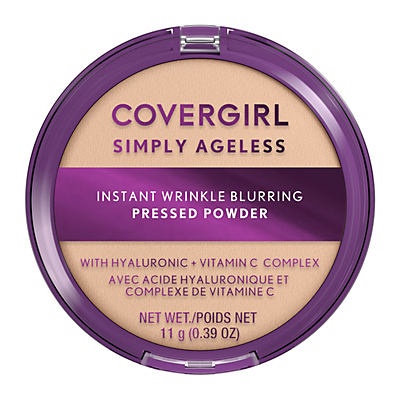 slide 1 of 1, Covergirl Simply Ageless Pressed Powder Fair Ivory, 0.39 oz