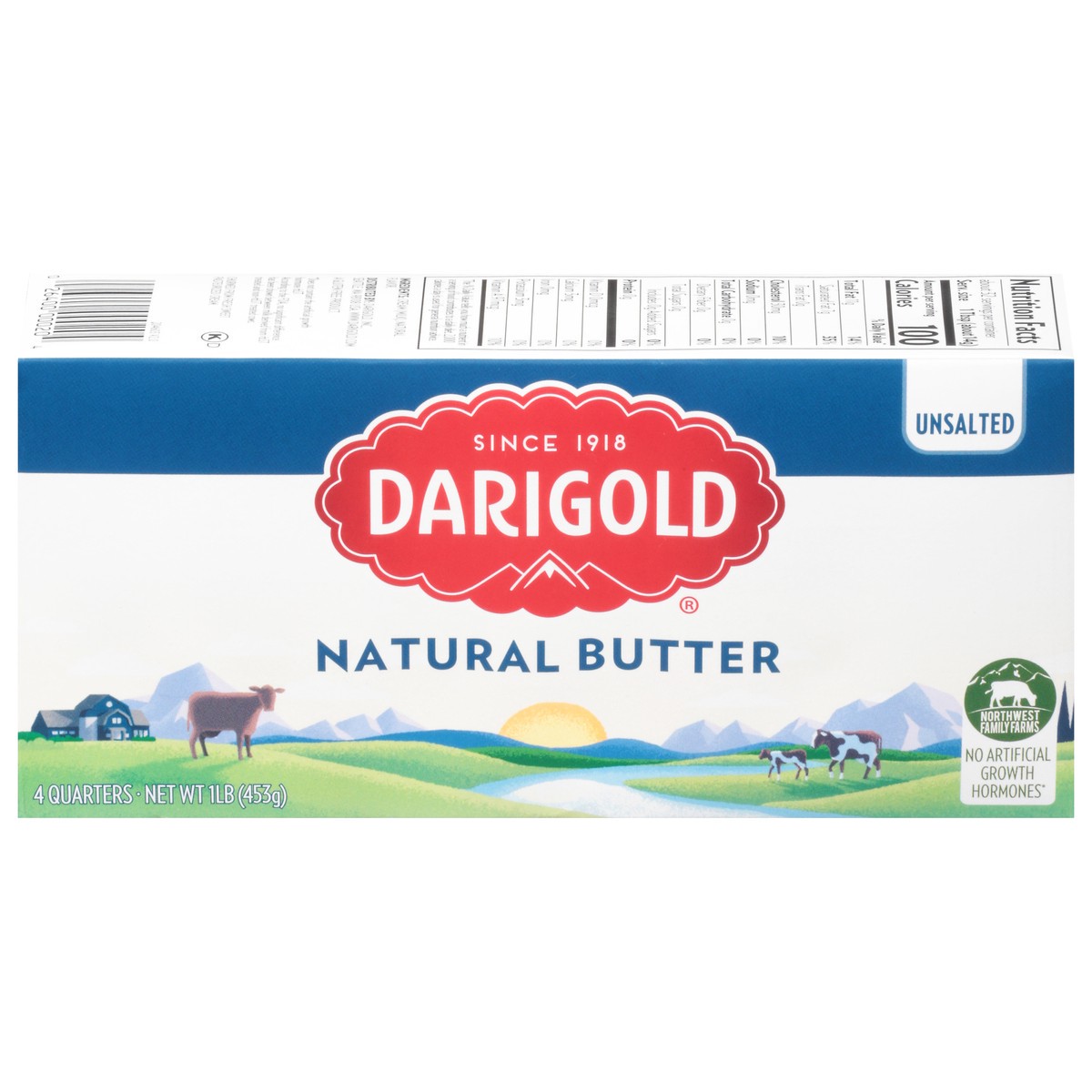 slide 1 of 9, Darigold Butter 1Lb:Unsalted:R Eg, 1 ct