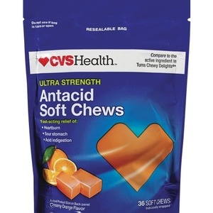 slide 1 of 1, CVS Health Ultra Strength Antacid Soft Chews Orange, 36 ct