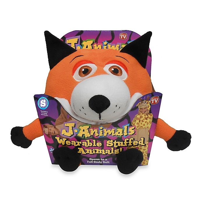 slide 1 of 3, As Seen on TV J-Animals Fox Medium Wearable Stuffed Animal, 1 ct