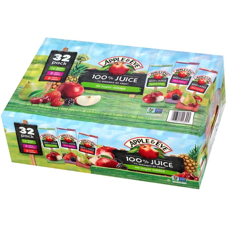 Apple & Eve 100 Juice Variety Pack 32 ct; 6.75 fl oz Shipt