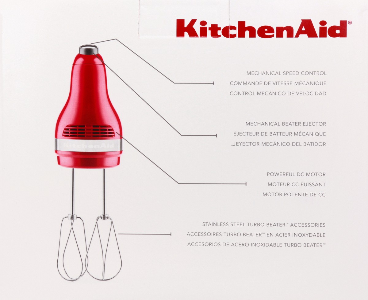 slide 5 of 9, KitchenAid Ultra Power Empire Red 5 Speed Hand Mixer 1 ea, 1 ct