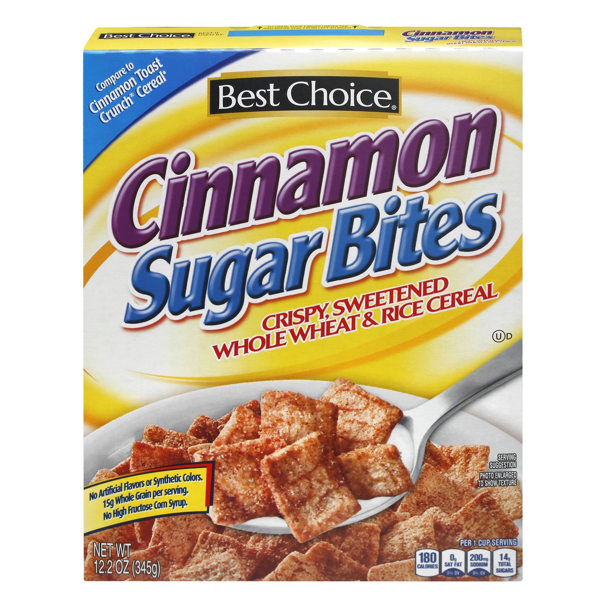 slide 1 of 1, Best Choice Cinnamon Sugar Bites Cereal, 14 oz