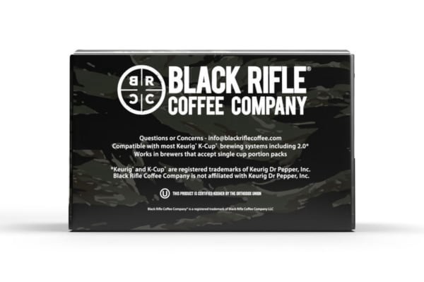 slide 4 of 5, Black Rifle Just Black Medium Roast Coffee Pods - 12 ct, 12 ct